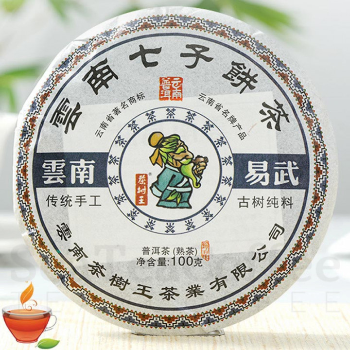 Шу пуэр "Ча Шу Ван" Yiwu 100 гр. 2018 год
