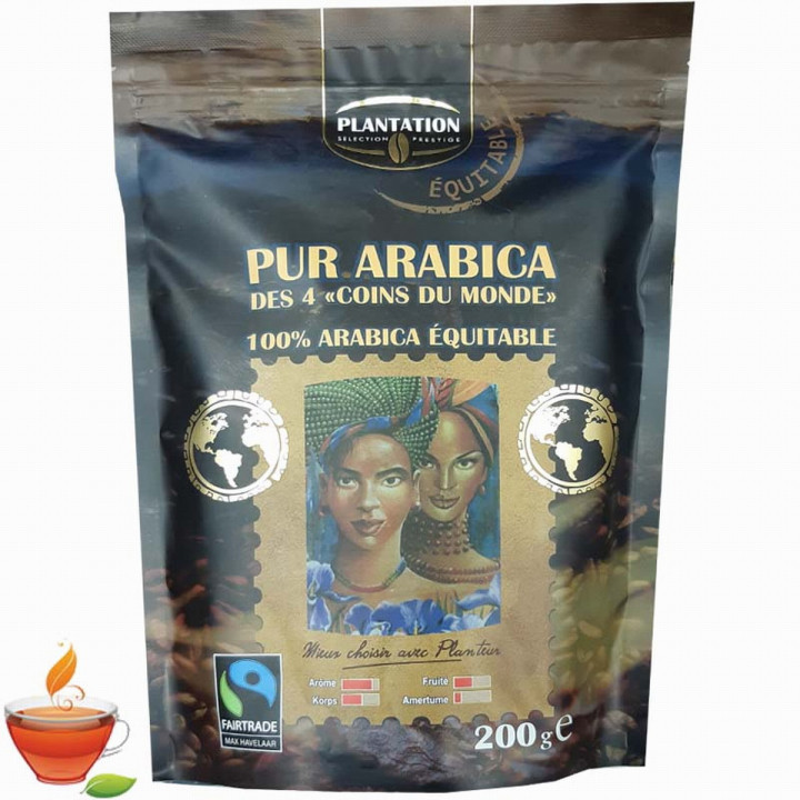 Plantation Pur Arabica 4 региона растворимый | Сбалансированный купаж